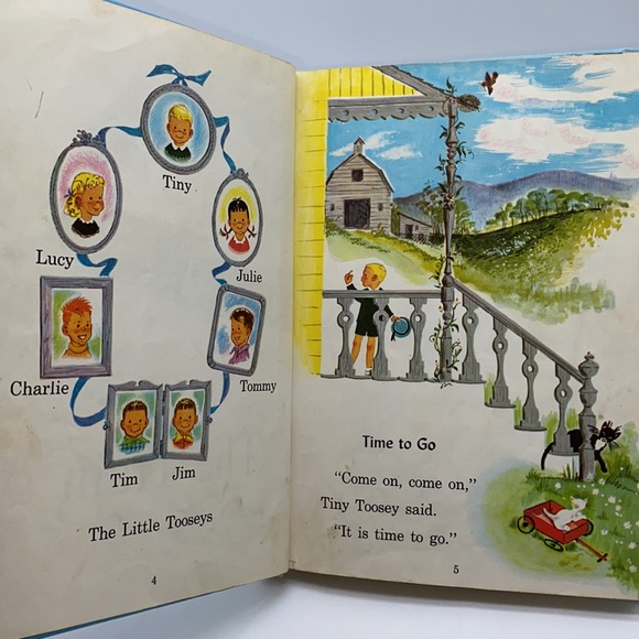 1950s Tiny Toosey’s Birthday Primary Grade Hardcover Reader - Picture 6 of 12
